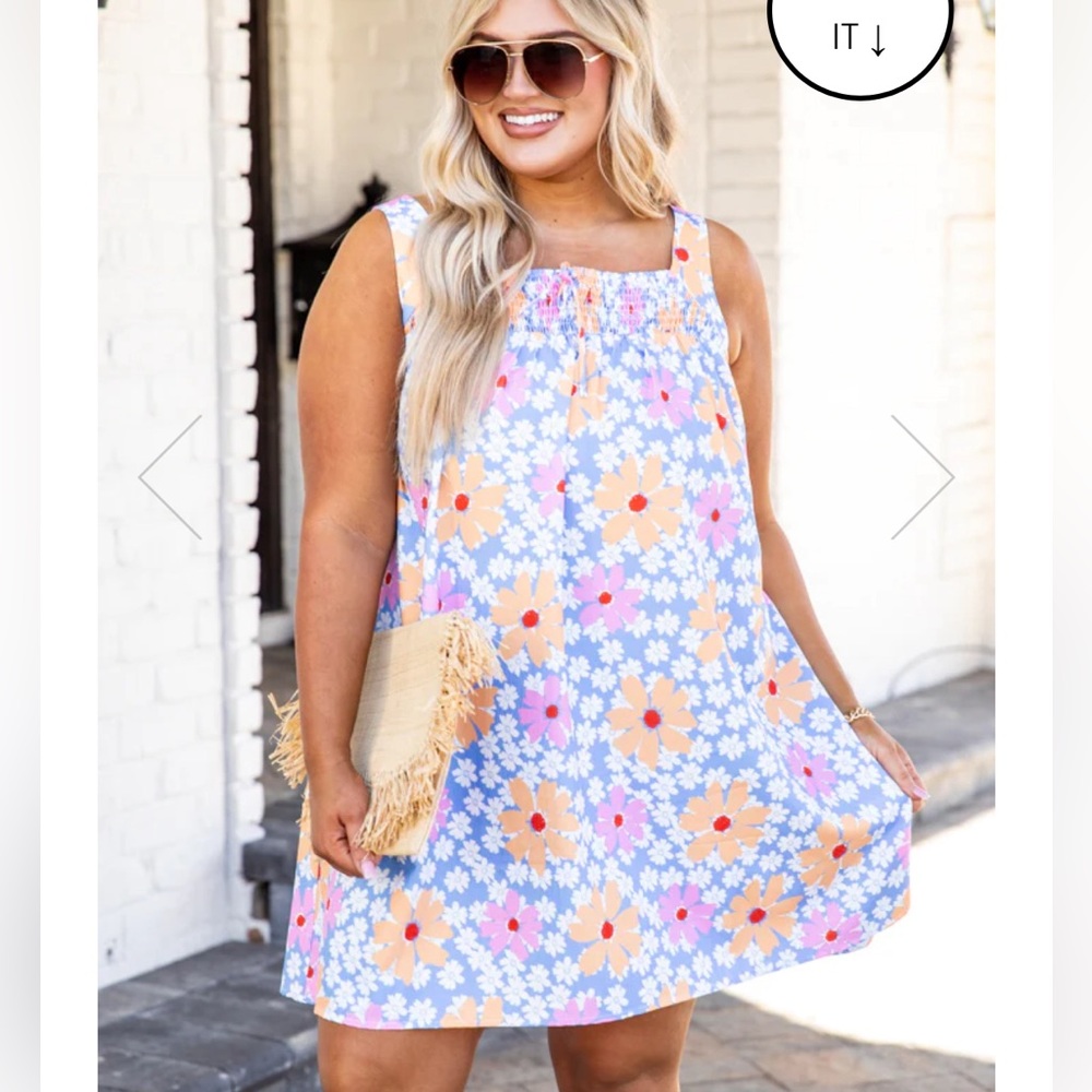 Pink Lily Floral Baby Dress
